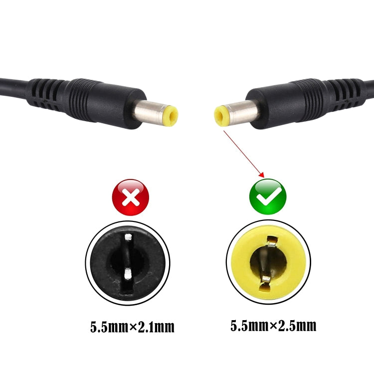 Spina alimentazione CC con cavo 5,5 x 2,5 mm 50cm-1,5m