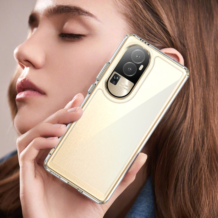 Custodia per telefono in acrilico + TPU serie colorata, For OPPO Reno10 Pro Global / Reno10 Global