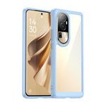 Custodia per telefono in acrilico + TPU serie colorata, For OPPO Reno10 Pro Global / Reno10 Global