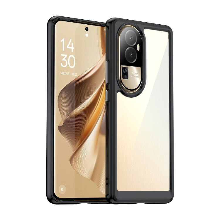 Custodia per telefono in acrilico + TPU serie colorata, For OPPO Reno10 Pro Global / Reno10 Global