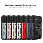 Cover scorrevole in TPU e PC per iPhone 16 Plus
