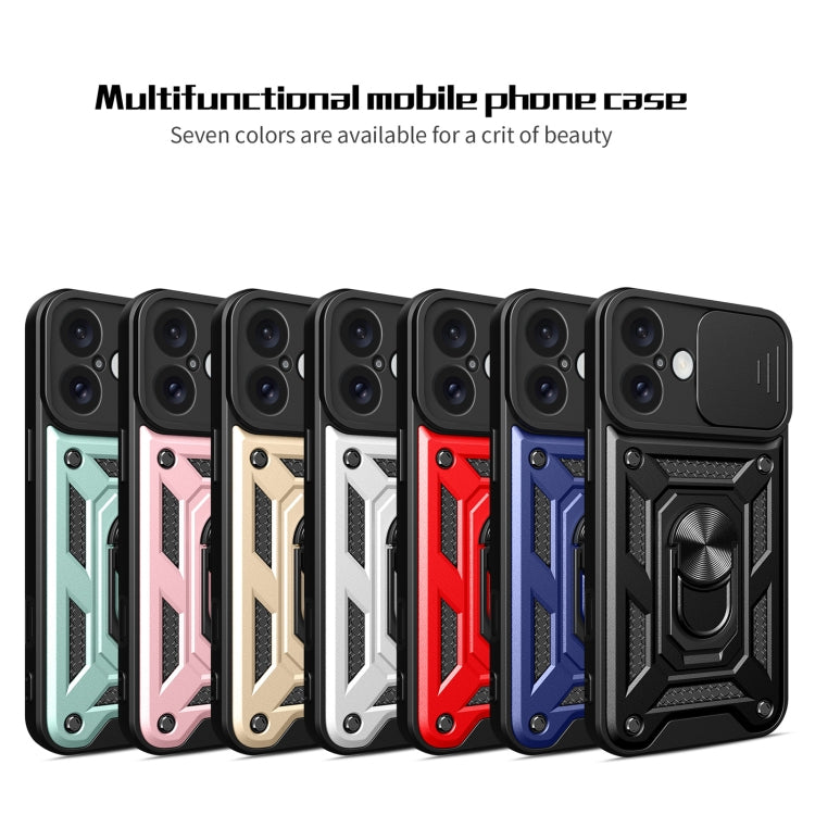Cover scorrevole in TPU e PC per iPhone 16 Plus