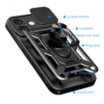 Cover scorrevole in TPU e PC per iPhone 16 Plus