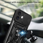 Cover scorrevole in TPU e PC per iPhone 16 Plus