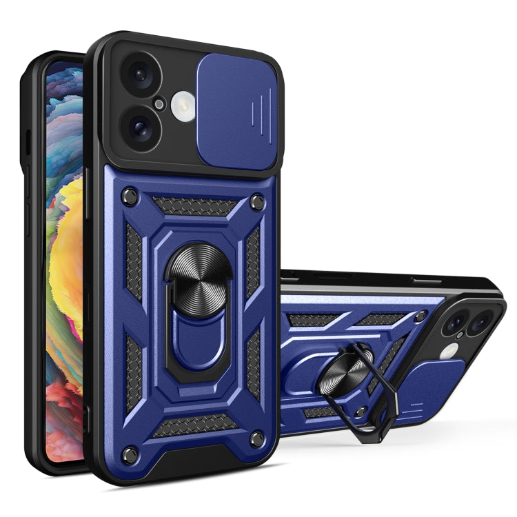 Cover scorrevole in TPU e PC per iPhone 16 Plus