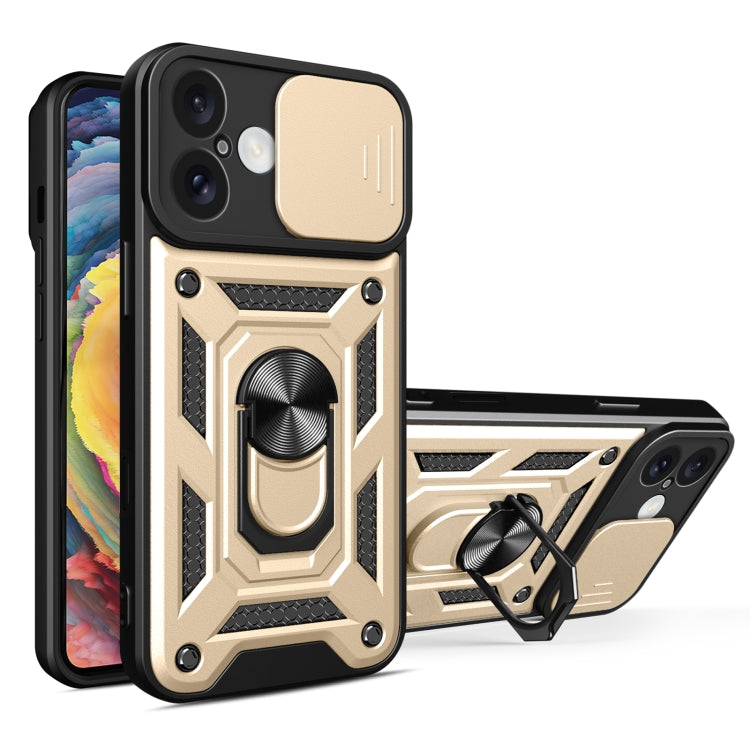 Cover scorrevole in TPU e PC per iPhone 16 Plus