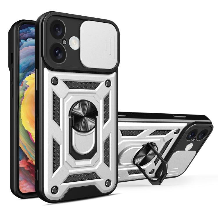 Cover scorrevole in TPU e PC per iPhone 16 Plus