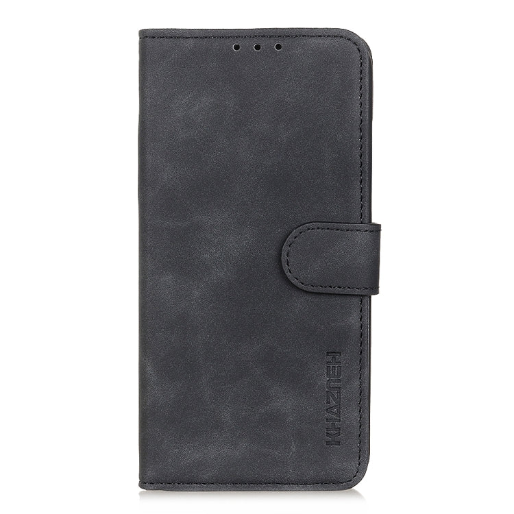KHAZNEH Custodia per telefono in pelle a conchiglia con texture retrò, For OPPO A38 4G, For OPPO A1 5G