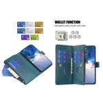 Custodia portafoglio in pelle per iPhone 15