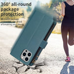 Custodia portafoglio in pelle per iPhone 15