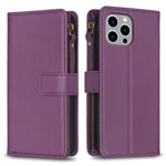 Custodia portafoglio in pelle per iPhone 15