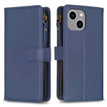 Custodia portafoglio in pelle per iPhone 15