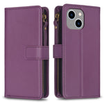 Custodia portafoglio in pelle per iPhone 15