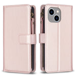 Custodia portafoglio in pelle per iPhone 15
