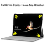 Custodia orizzontale in pelle con supporto per Microsoft Surface Go 2 e Surface
