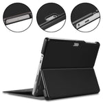 Custodia orizzontale in pelle con supporto per Microsoft Surface Go 2 e Surface