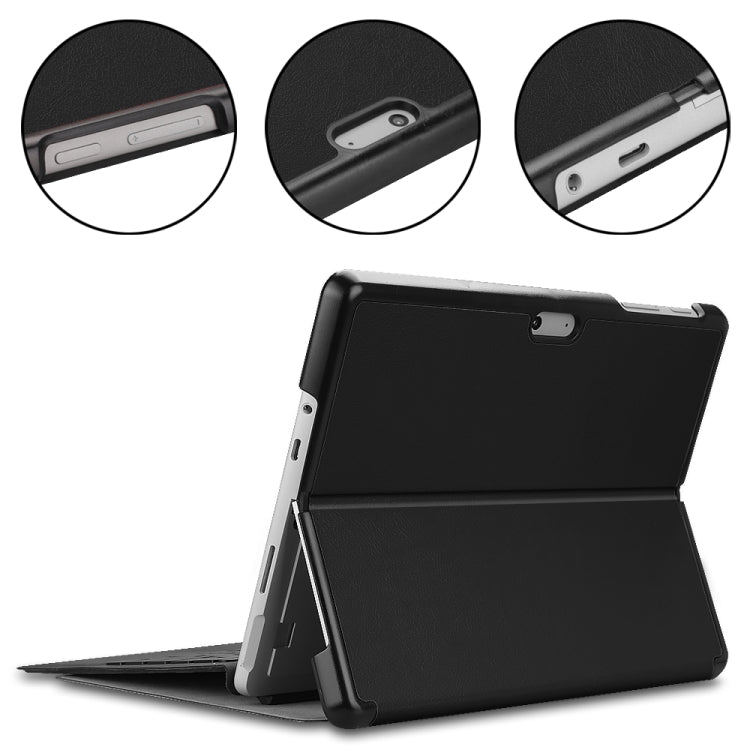 Custodia orizzontale in pelle con supporto per Microsoft Surface Go 2 e Surface