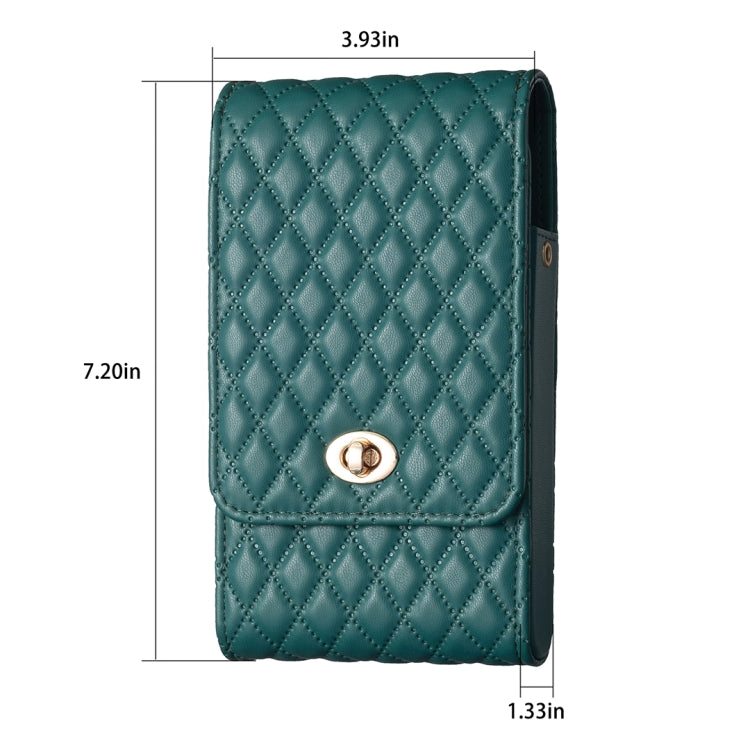 Borsa a tracolla verticale in PU per smartphone fino a 7,2"