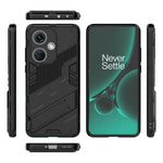 Punk Armor 2 in 1 PC + custodia per telefono in TPU con supporto, For OnePlus Nord CE3 5G Global, For OnePlus Ace 2V