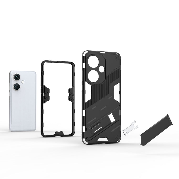 Punk Armor 2 in 1 PC + custodia per telefono in TPU con supporto, For OnePlus Nord CE3 5G Global, For OnePlus Ace 2V