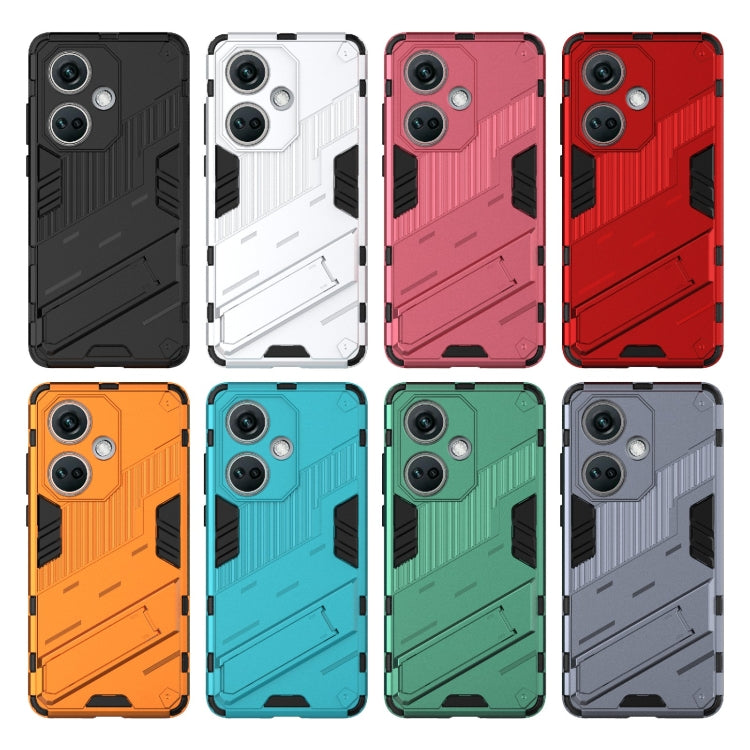 Punk Armor 2 in 1 PC + custodia per telefono in TPU con supporto, For OnePlus Nord CE3 5G Global, For OnePlus Ace 2V