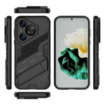 Punk Armor 2 in 1 PC + custodia per telefono in TPU con supporto, For Huawei Pura 70, For Huawei nova 11 SE, For Huawei nova 12 Pro
