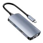 Yesido HB15 Hub USB-C 6 in 1 con porte SD, USB e RJ45