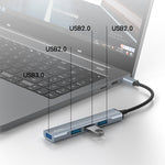 Yesido HB17 Adattatore HUB USB-C 4 porte 4 in 1