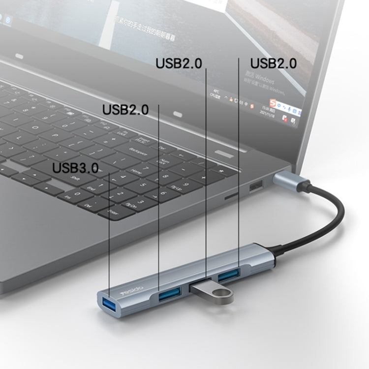 Yesido HB17 Adattatore HUB USB-C 4 porte 4 in 1