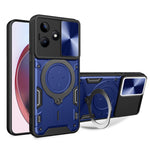 Custodia con supporto magnetico e camshield scorrevole per Realme 11 4G, 11 5G