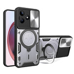 Custodia con supporto magnetico e camshield scorrevole per Realme 11 4G, 11 5G