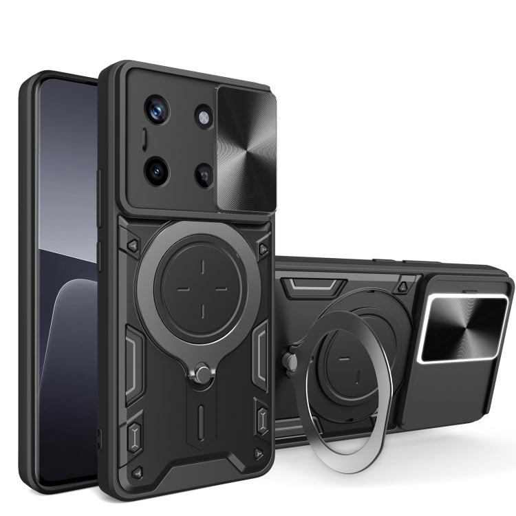 Custodia con supporto magnetico e camshield scorrevole per Realme 11 4G, 11 5G