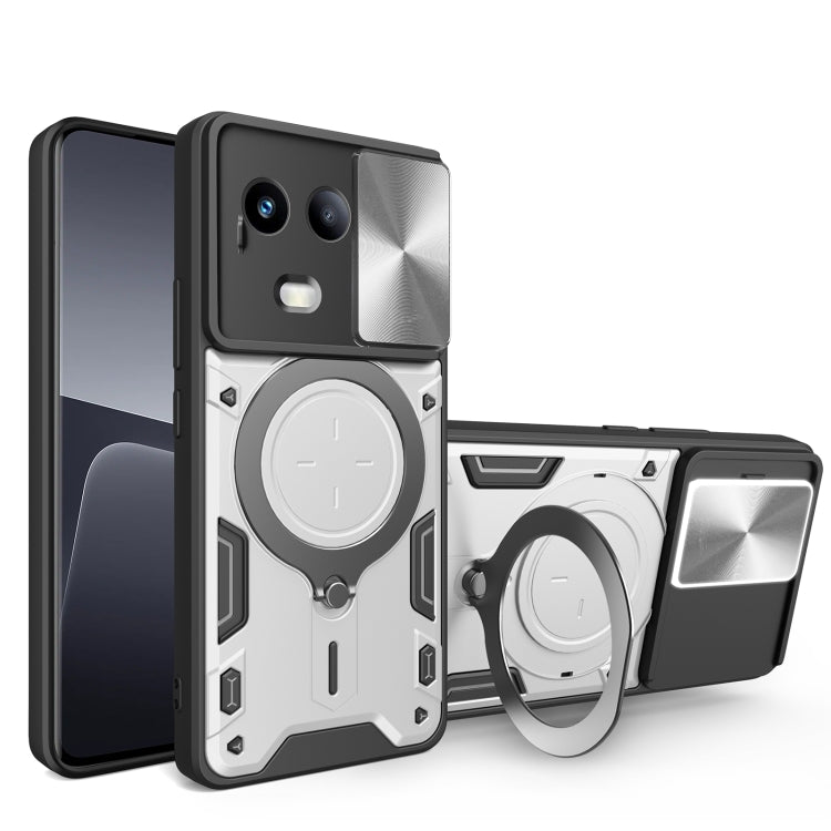Custodia con supporto magnetico e camshield scorrevole per Realme 11 4G, 11 5G