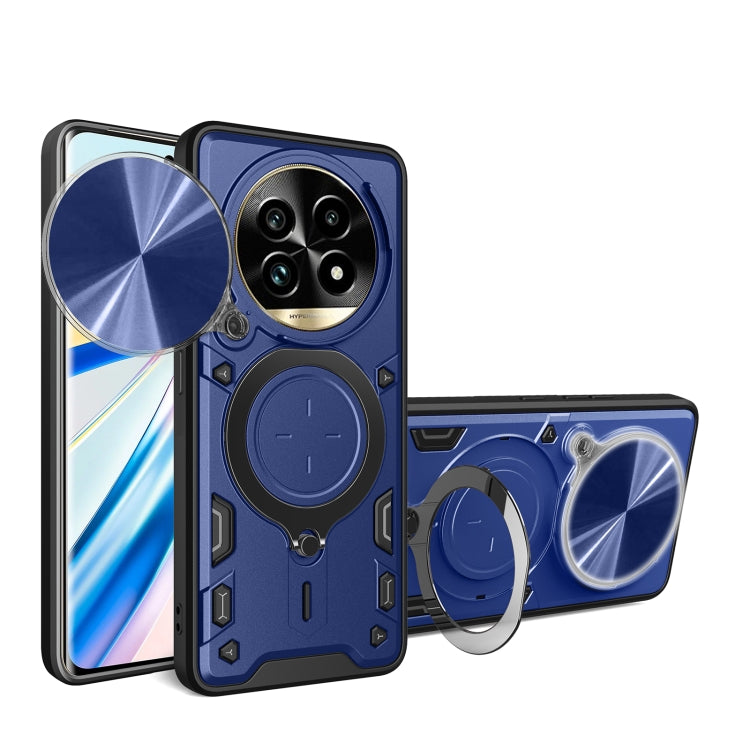 Custodia per telefono con supporto magnetico e camshield scorrevole per Realme