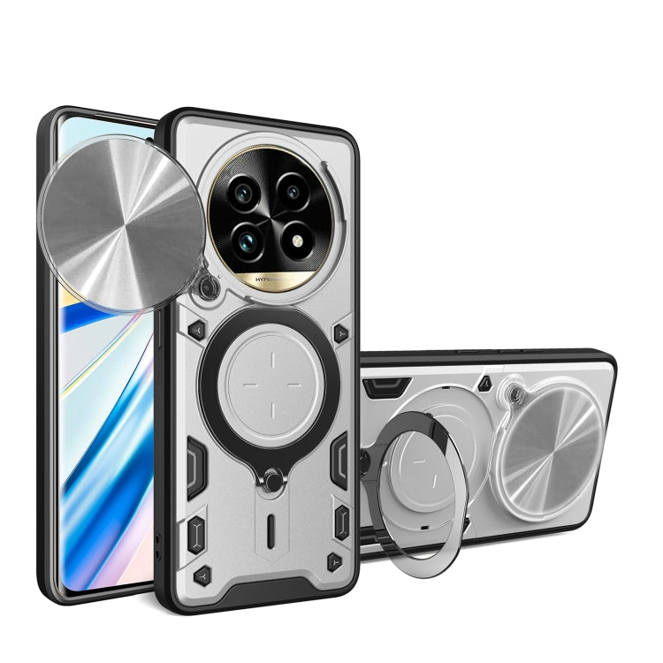 Custodia per telefono con supporto magnetico e camshield scorrevole per Realme
