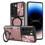 Custodia per telefono con supporto magnetico e camshield scorrevole per Realme