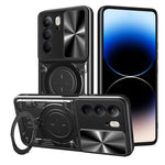 Custodia per telefono con supporto magnetico e camshield scorrevole per Realme