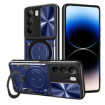 Custodia per telefono con supporto magnetico e camshield scorrevole per Realme