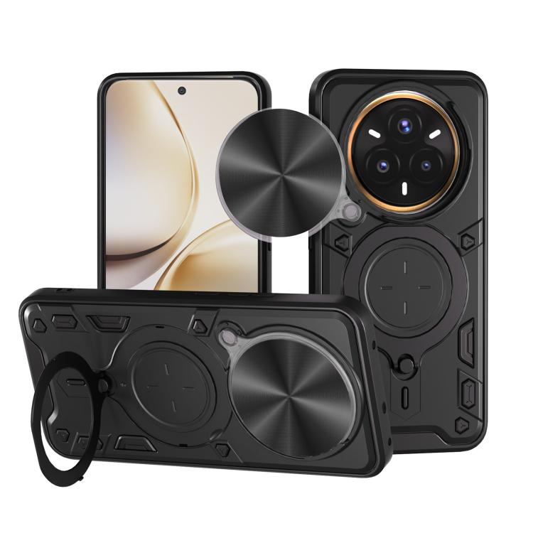 Custodia per telefono con supporto magnetico e camshield scorrevole per Realme