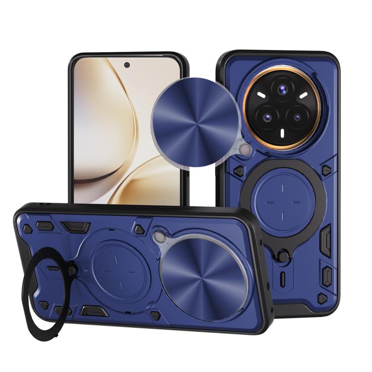 Custodia per telefono con supporto magnetico e camshield scorrevole per Realme