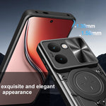 Custodia per telefono con supporto magnetico e camshield scorrevole per Realme
