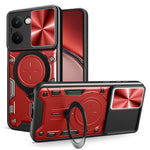 Custodia per telefono con supporto magnetico e camshield scorrevole per Realme