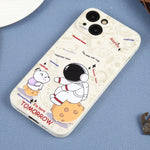 Custodia TPU Astronauta per iPhone XS, X, XR, 8 Plus