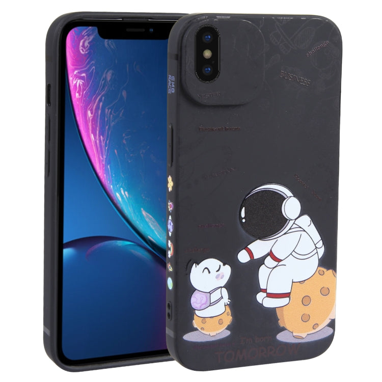 Custodia TPU Astronauta per iPhone XS, X, XR, 8 Plus