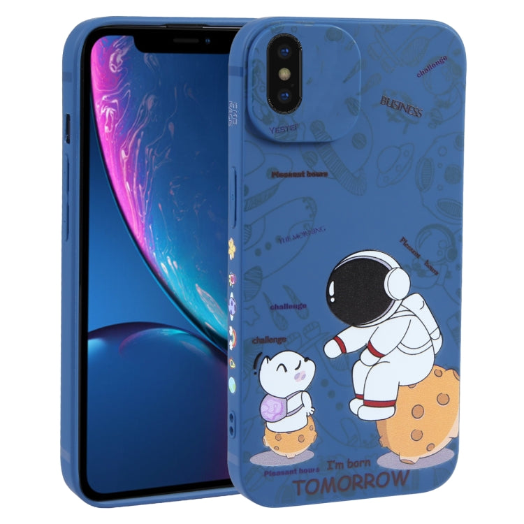 Custodia TPU Astronauta per iPhone XS, X, XR, 8 Plus