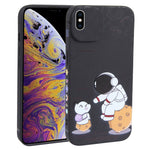 Custodia TPU Astronauta per iPhone XS, X, XR, 8 Plus