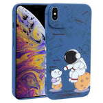 Custodia TPU Astronauta per iPhone XS, X, XR, 8 Plus
