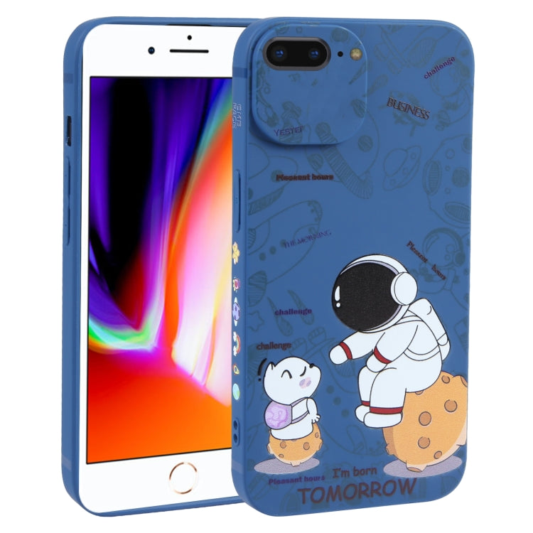 Custodia TPU Astronauta per iPhone XS, X, XR, 8 Plus