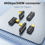Adattatore USB-C femmina a USB-C 40 Gbps 240W