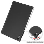 Custodia per tablet in pelle intelligente con supporto a 3 pieghe Custer Pure Color, For Huawei Matepad Air